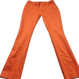 Lauren Ralph Lauren Pants Womens 4 Orange Straight Casual Work
